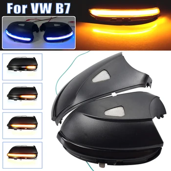 

For Volkswagen VW Passat B7 CC Scirocco EOS Beetle Blue LED Dynamic Turn Signal Blinker Side Rear-View Mirror Indicator Light