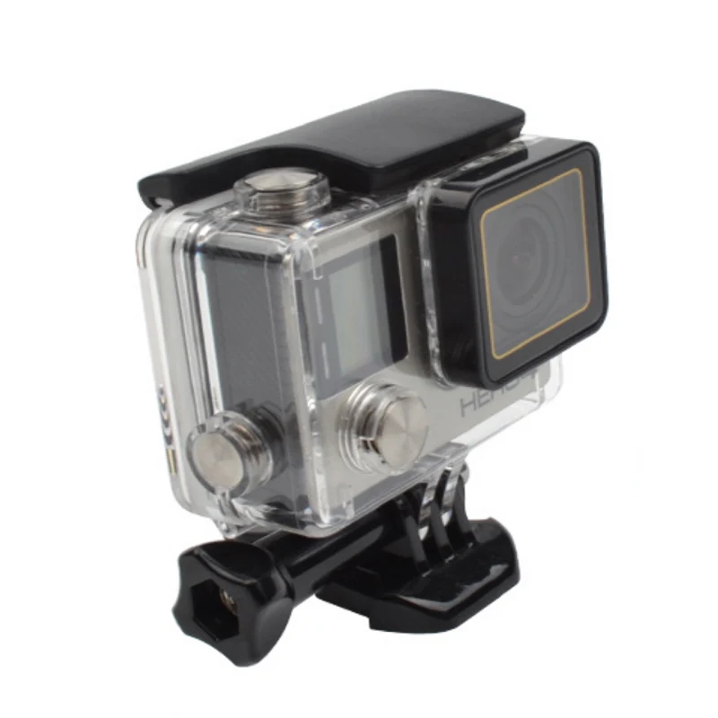 Водонепроницаемый корпус чехол для Gopro Hero 3/3+/4 подводный 45 м защитный чехол для дайвинга коробка с линзами крышка бленда Для gopro 4 3 Аксессуары
