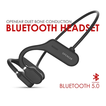 

2020 new AS3 Air Bone Conduction Headset Bluetooth 5.0 Ear Hook Headphones w/Mic for Handsfree Calling IPX5 Waterproof Earphones