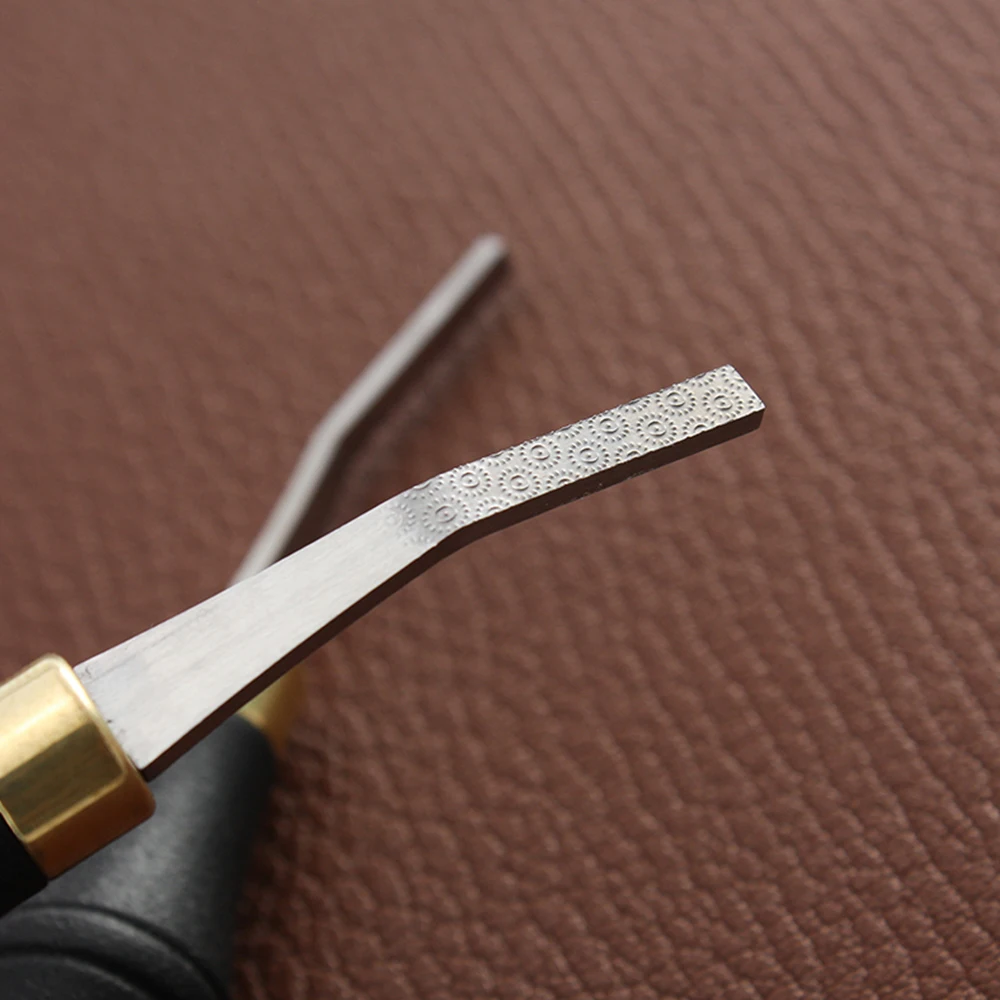 Leather Craft Tool Kit Leather Craft Tool Leather Craft Tools Leather Tools 1 Piece 3/4/5/10mm Injection Molding Handle Leather Edge Treatment Leather Surface Polishing Rough File Knife DIY Tool