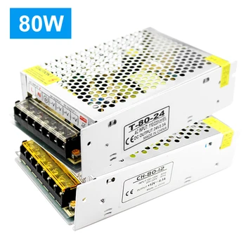 

Switching Power Supply 24v 12v 80w AC 220v to DC 12 v 24 volt Smps LED Driver Source Power Supply 12 Volt 24 v for Led Strip