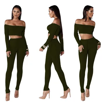 

Women Fashion Casual Split 2 Piece Set Casual Bodycon Casual Outfit Sportswear
