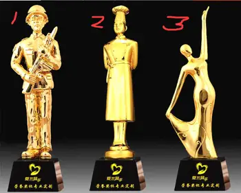

decoration Fine The cook dance world's cup Oriental pearl glory Ordered by the factory Like the English word trophy Gold plated