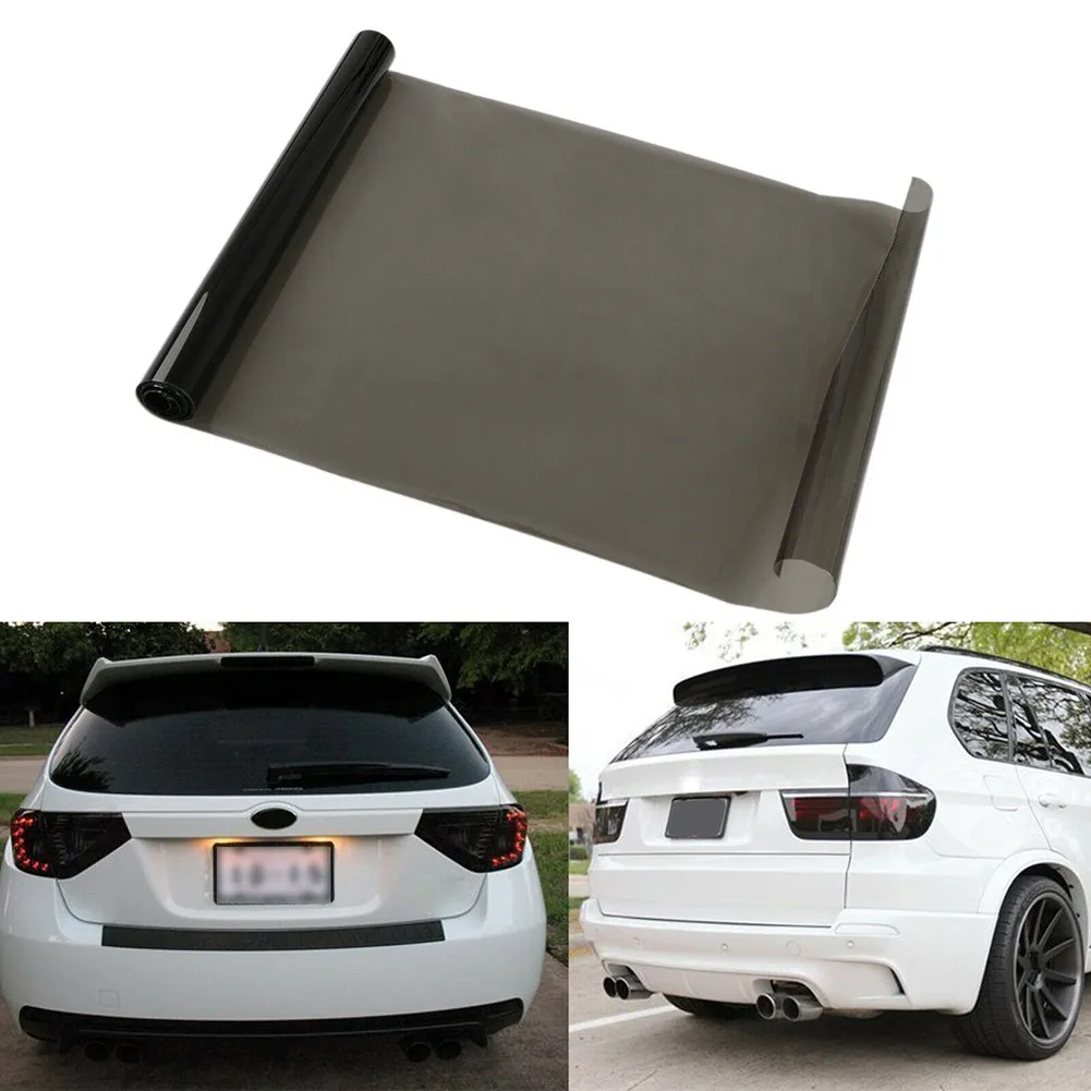 

12x72" 35% Medium Black Smoke LED Headlight Taillight Fog Light Tint Film Vinyl Car Exterior Accessories Car Lamp Film