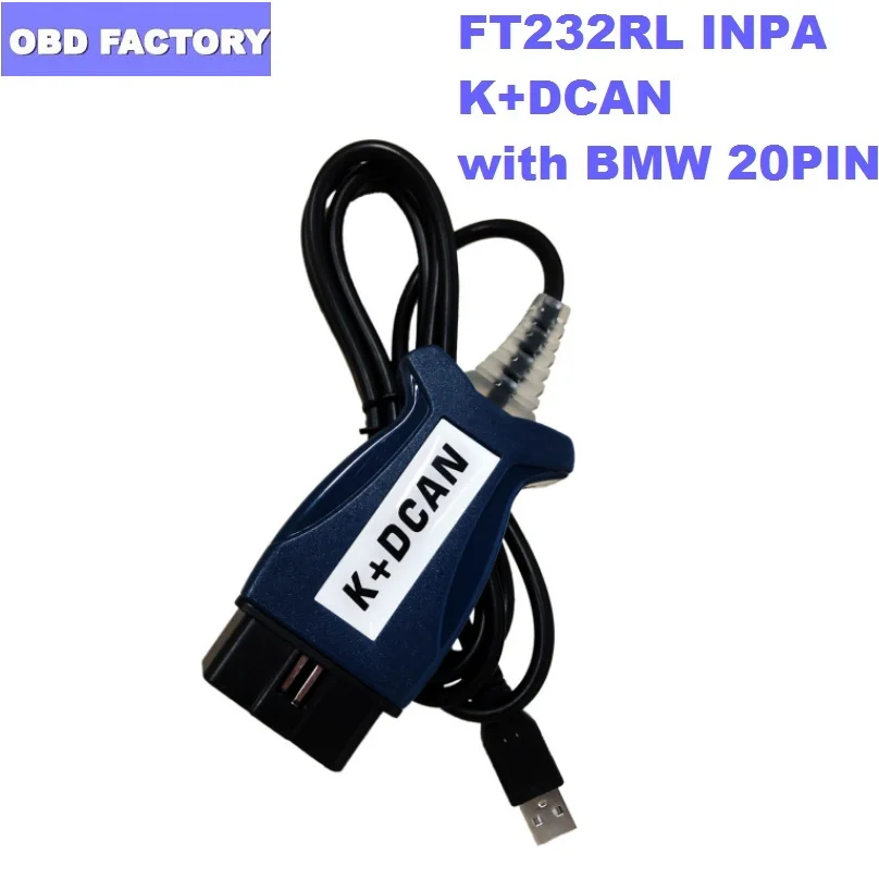 10 шт. INPA K + может с FTDI FT232RL чип OBDll кабель диагностический DCAN переключатель