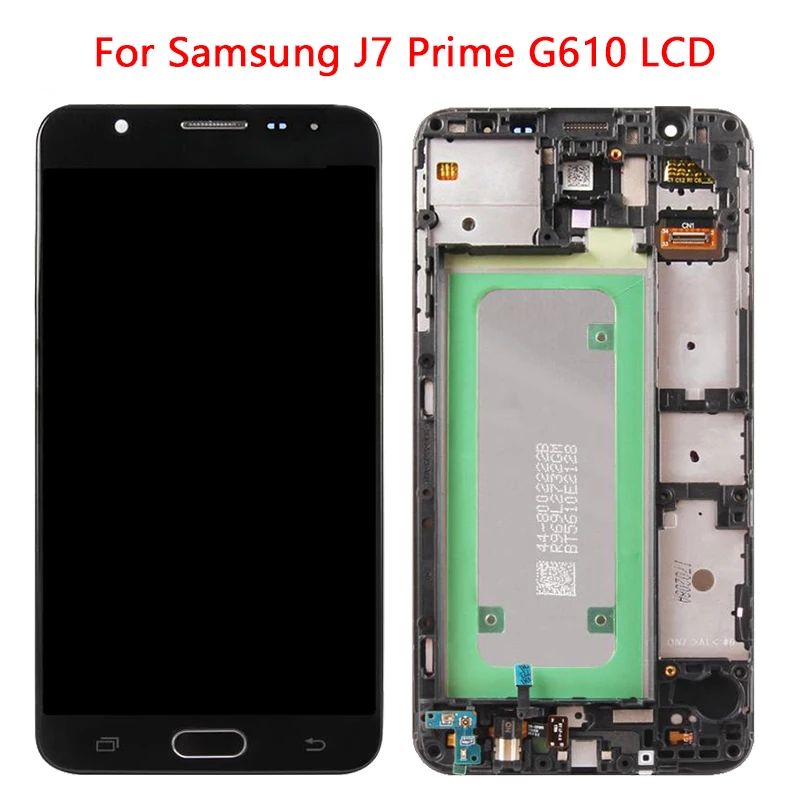 5.5'' G610F LCD for Samsung Galaxy J7 Prime 2016 poster with frame SM-G610F G610M display touch screen Assembly | Мобильные