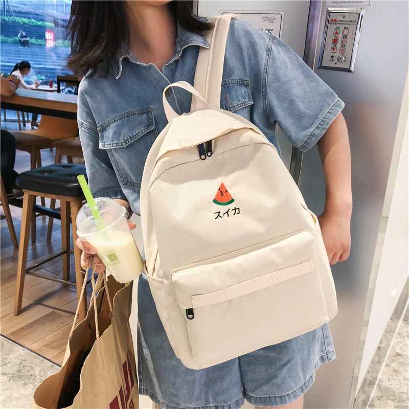 Mochilas de para mujeres para niñas 2020 verano a estrenar colegio femenino bonitas frutas estudiantes bolsos de hombro mochilas de viaje|Mochilas| AliExpress