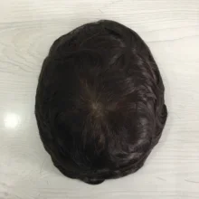 Tsingtaowig, мужской парик Мужская система волос может быть отправлена немедленно