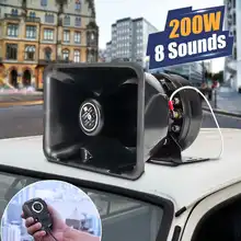 Safurance Air Sirens динамик сигнализации мегафон с микрофоном динамик автомобильный Грузовик 12 В 8 звуков громкий сигнал домашней безопасности