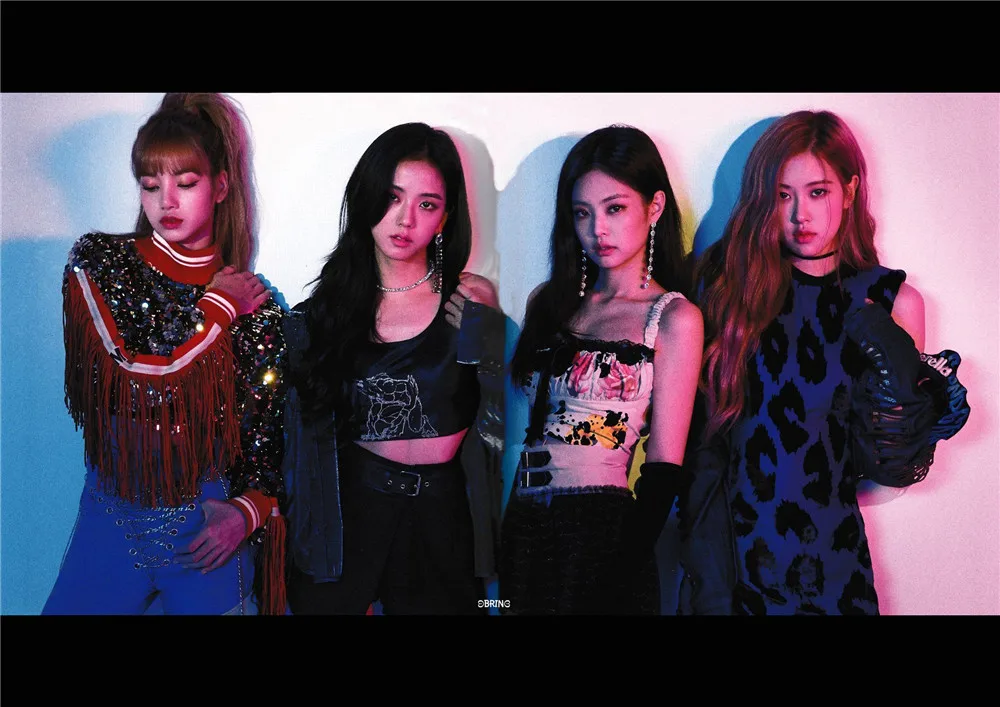 Постеры Kpop Blackpink Group Live Show украшения для дома яркие цвета глянцевые бумажные принты домашний арт бренд