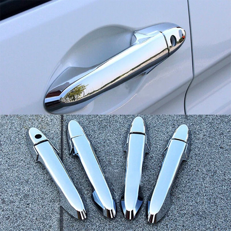 ABS Chrome Side Door Handle Cover Trim 8pcs For Jeep Cherokee 2016 2017 2018