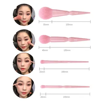 

10Pcs/set Professional Cosmetic Brushes Face Eye Shadow Eyeliner Lip Foundation Makeup Brush Women Beauty Tool