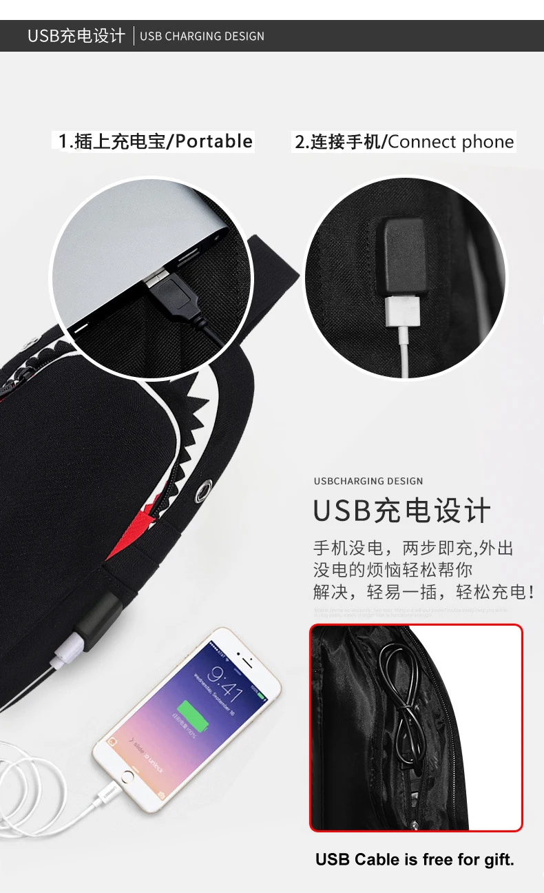 DC. MEILUN Мужская водонепроницаемая нагрудная сумка с зарядкой через usb, мужская спортивная сумка через плечо, сумки для путешествий, крутая Люминесцентная нагрудная сумка