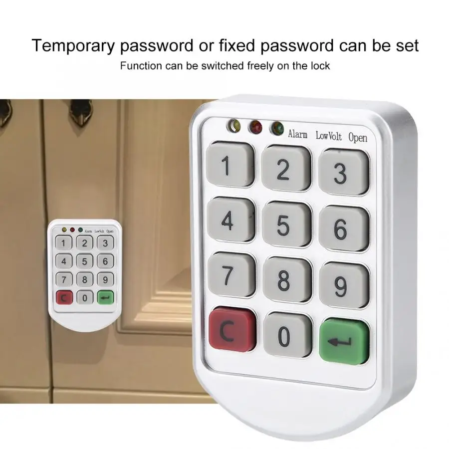 

ABS Plastic Panel Digital Electronic Intelligent Password Keypad Number Cabinet Door Code Lock Electronic Code Lock
