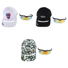 Бейсбольная кепка для папы, регулируемый размер с солнцезащитными очками для игры в гольф, бега, велоспорта, активного отдыха