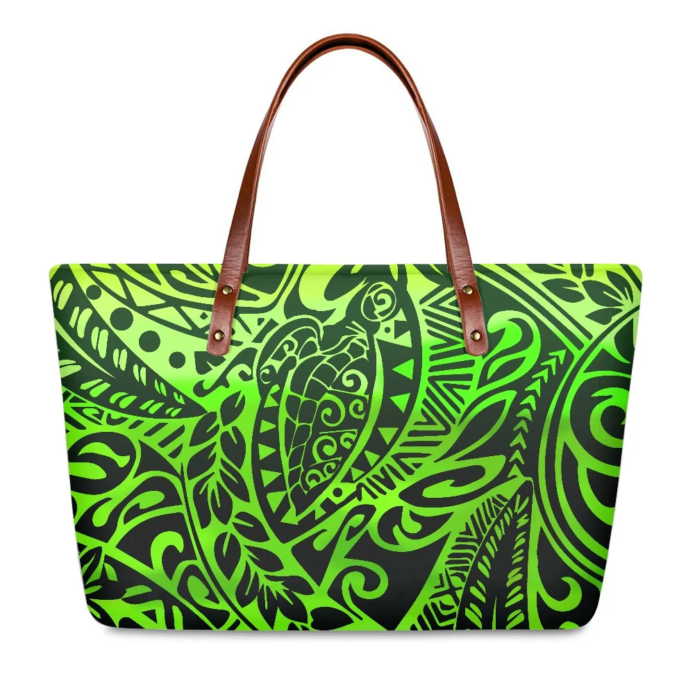 

Cumagical 2022 New Neoprene Beach Bag Tote Vintage Hawaii Stripe Polynesian Tribal Wholesale Supplier Custom Leather Handbag