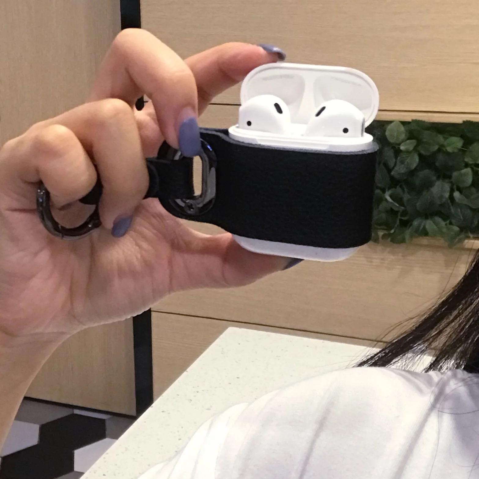 Для Airpods Bluetooth Крышка для wi-fi-модуля кожаный чехол для наушников Apple наушники Air Pods зарядная коробка милый мультфильм ремень