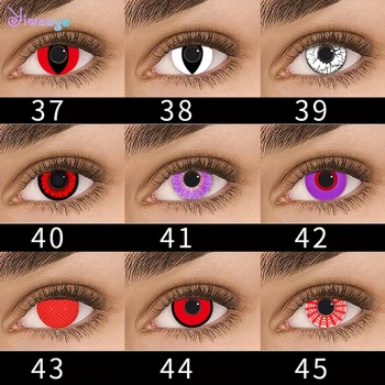 

1 Pair Cosplay Eye Halloween Contact Lens Yearly For Cosplay Beauty Pupil Cosmetic Colorful Style Party Lady/Girl Eyewear