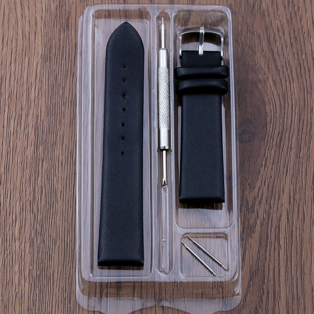 Premium Genuine Leather Watch Strap - Various Sizes Available - Wholesale Packaging Included
