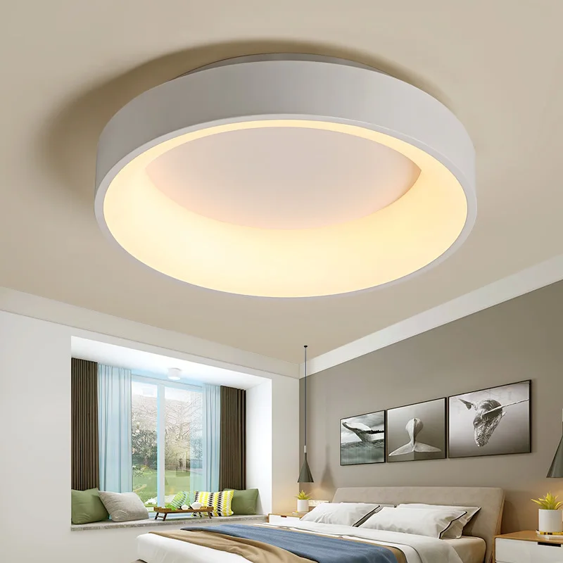 LukLoy Modern Simple Ceiling Lamp Corridor Diameter 45 cm Nordic Ceiling Lights Bedroom 3-Color Light Changeable with RC Lights