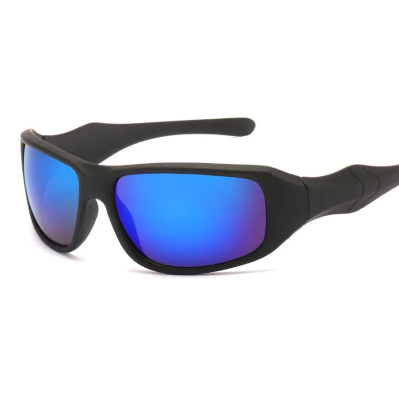 Black Blue RBENN спортивные солнцезащитные очки для ночного вождения мужские и женские желтые линзы очки ночного видения Gafas De Sol - Цвет линз: Black Blue