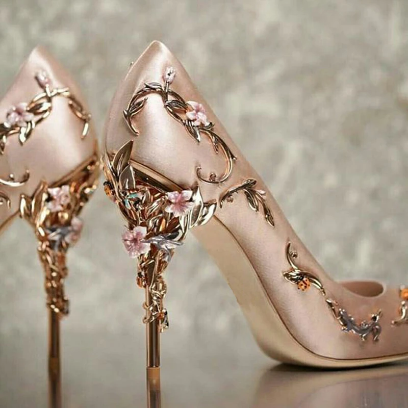 Flower heel shoes Clearance