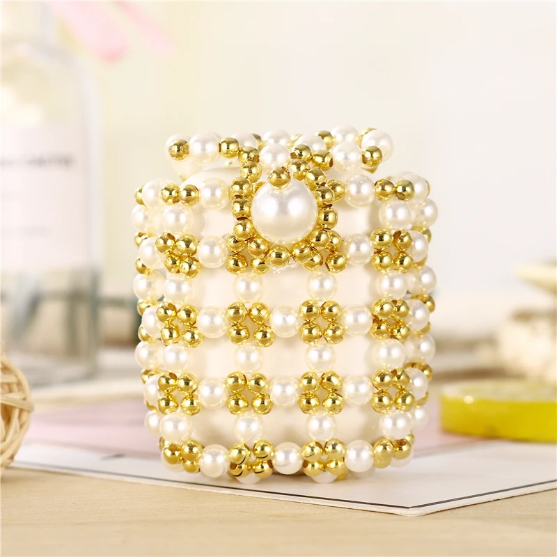 Handmade Shiny Pearl Cover For Airpods 1 2 Bag Case Girly Wireless Bluetooth Earphone Cover For Airpods 1 2 Heatset Charging Box (4)