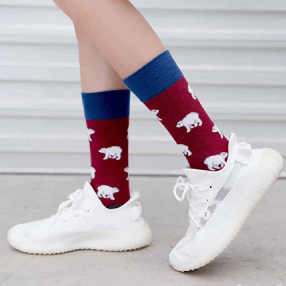 Harajuku Clown Chicken Skateboard Socks Happy Cotton Men Women Socks Funny Socks Fashion Hip Hop Men Trend Socks