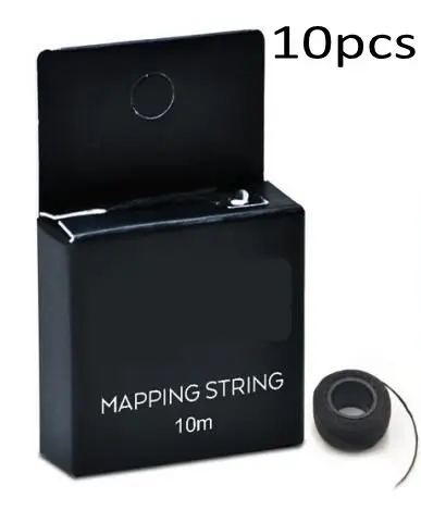50 boxes black Картографическая пре-чернильная струна для микроблейдинга eyebow Make Up dying Liners Thread Semi Permanent позиционирование бровей измерительный инструмент - Color: 50 boxes black