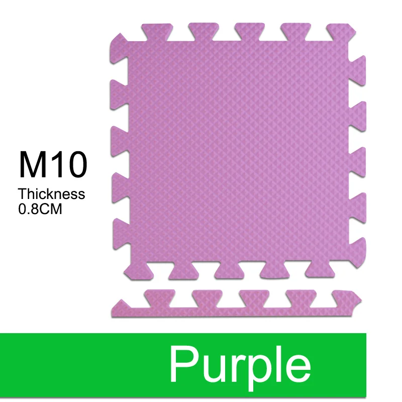 Детские и детские коврики из пены EVA/детские коврики, игрушки, ковер для детских упражнений, напольная плитка, каждая: 29 см X 29 см - Цвет: Purple