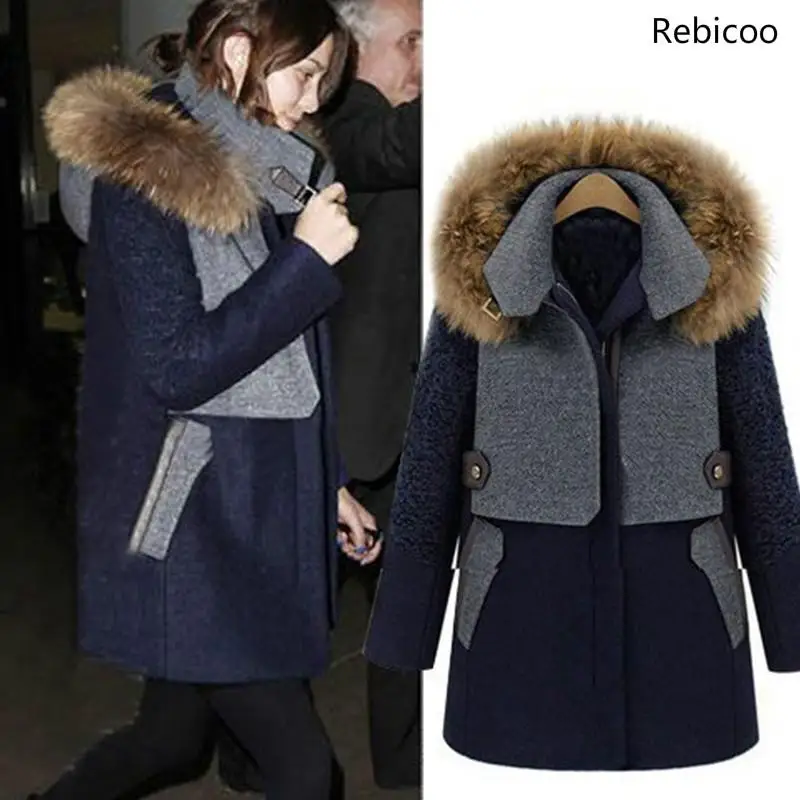 

Big Fur Parkas Pregnant Winter Coat Thick Cotton Winter Jacket Maternity Outwear Parkas for Pregnancy Winter Jacket