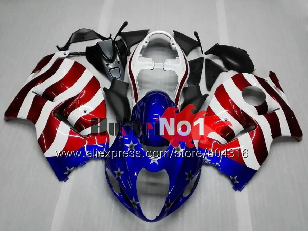 Hayabusa For SUZUKI GSX-R1300 1996 1997 1998 99 00 01 27MC.137 Hot blue GSXR 1300 GSXR1300 96 97 98 1999 2000 2001 Fairings - Цвет: No. 5