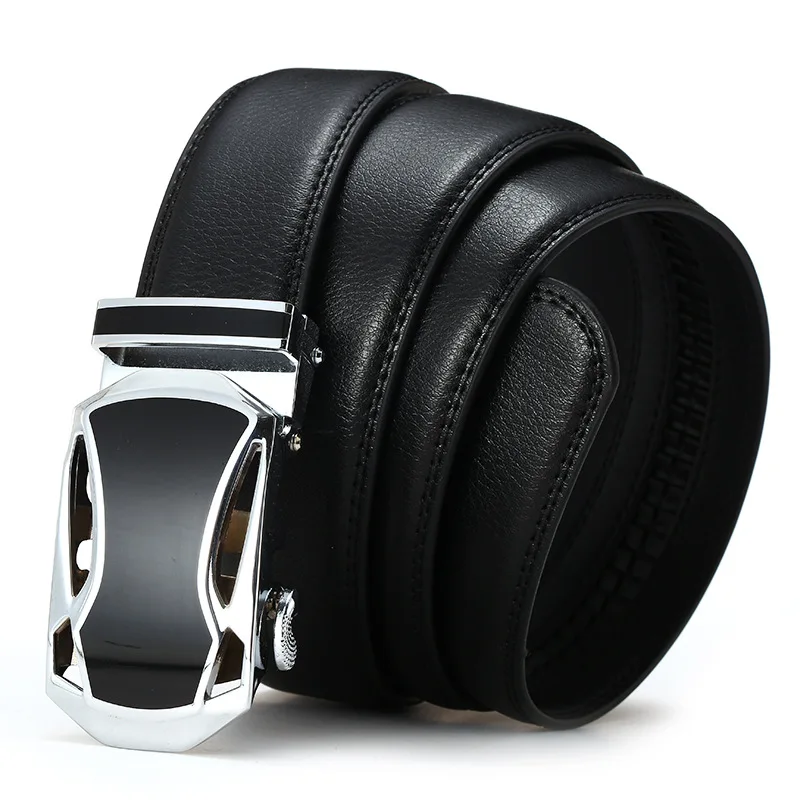 Большой размер ceinture homme Золотой ремень кожаный мужской kemer на заказ сплав деловая Автоматическая пряжка Подарочный Пояс лошадь - Цвет: 02