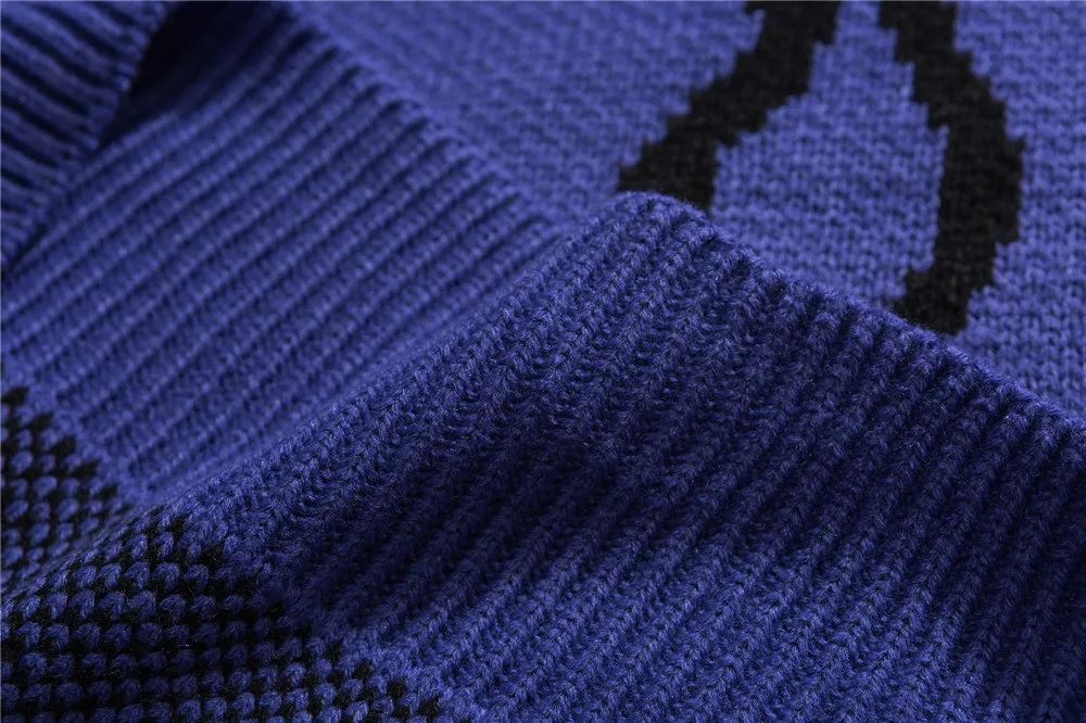 OSCN7 забавные свитеры с вышивкой для мужчин осенние уличные модные мужские пуловеры с круглым вырезом винтажные свитера 40193