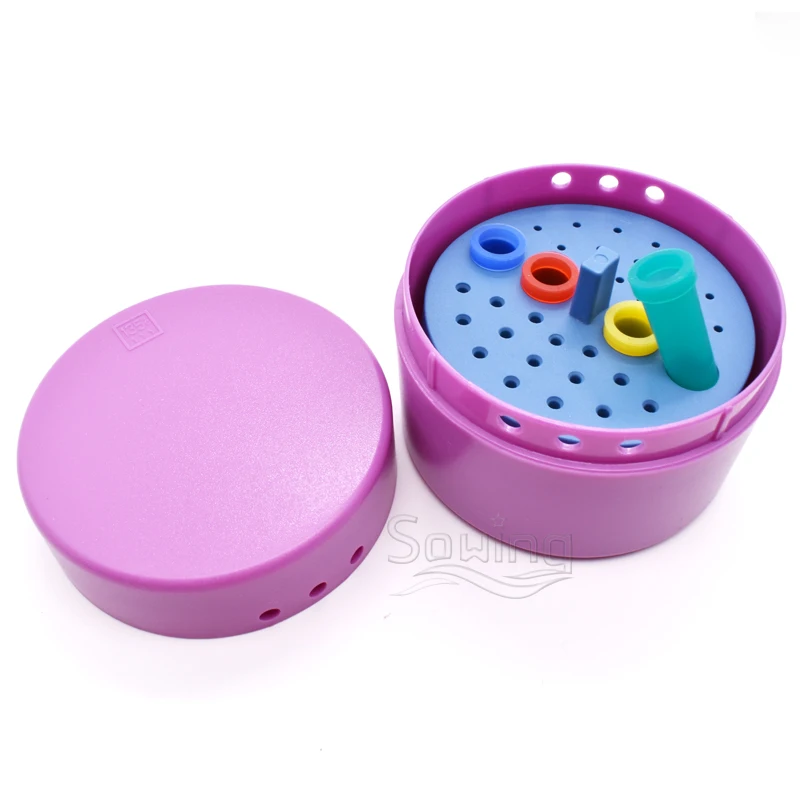 

Dental Tools Sterilization Box Endo Boxes For 44 Holes Diamond Burs Gutta Percha Dentist Use