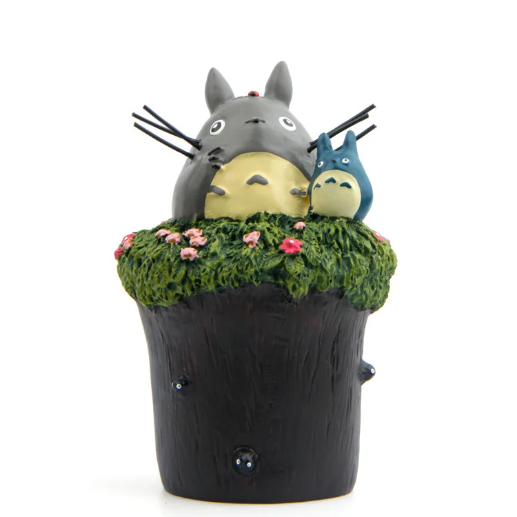 Anime My Neighbor Totoro Cartoon Figure Piggy Bank Toy Model Desktop Decoration 14*9CM | Игрушки и хобби