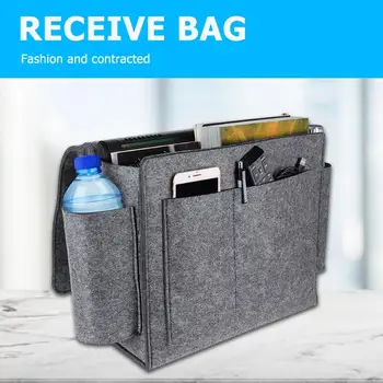 

Felt Bedside Hanging Storage Lightness and Portability No Space Occupy Non-slip Bed Desk Sofa Organiser 37x31x12cm