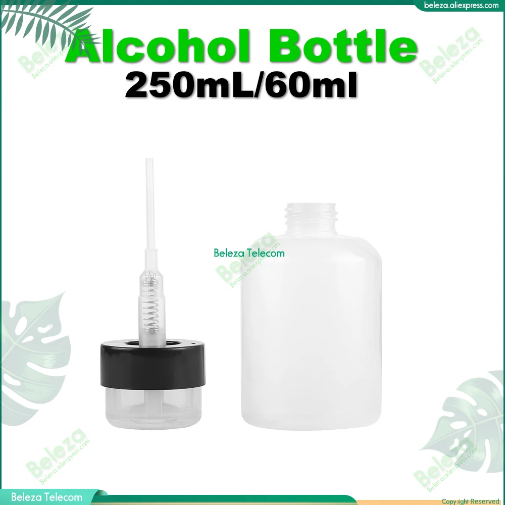 5pcs 250mL/60ml Alcohol Bottle Drop Proof Leak Dispensing Pump for Optical Fiber Cleaning Tool | Мобильные телефоны и
