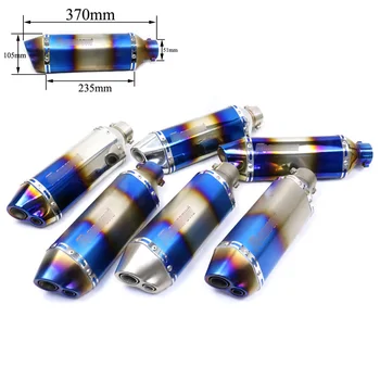 

Racing Motorcycle 51mm Exhaust Pipe Silencer Tip Muffler Modified Escape Tail Pipe for R3 R25 YZF-R6 Ninja 300 400 CBR500 CBR300