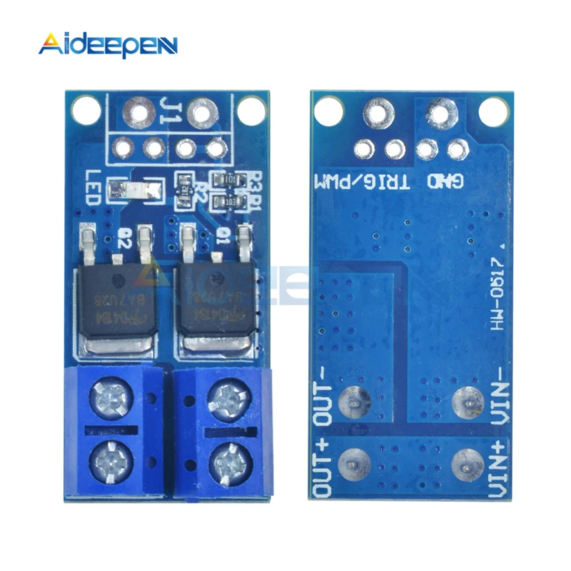 DC 5 V-36 V 15A 400 Вт MOSFET триггер переключениt приводной модуль pwm контроль регулятора Панель плата управления двигателем 12V 24V высокомощный модуль