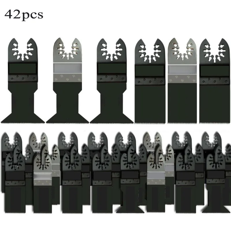 

42pcs/Set Oscillating Multi Tool Accessories Bi-Metal ood/Soft-Metal For Fein