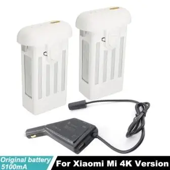 2Battery And1Charger mi 4K Drone аккумулятор+ зарядное устройство с usb-портом для зарядки смартфона планшета для xiaomi Drone 4K Квадрокоптер камеры аксессуары - Цвет: 2Battery And1Charger