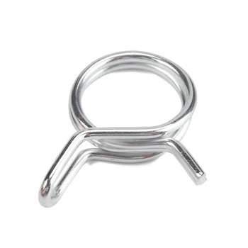 

Double Wire Spring Clamps Fuel Line Hose Tube Clips Motorcycles Replacement
