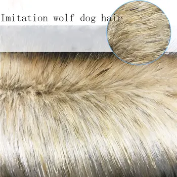 

Faux fur fur collar fabric large fur plush imitation fox furry wolf dog hair