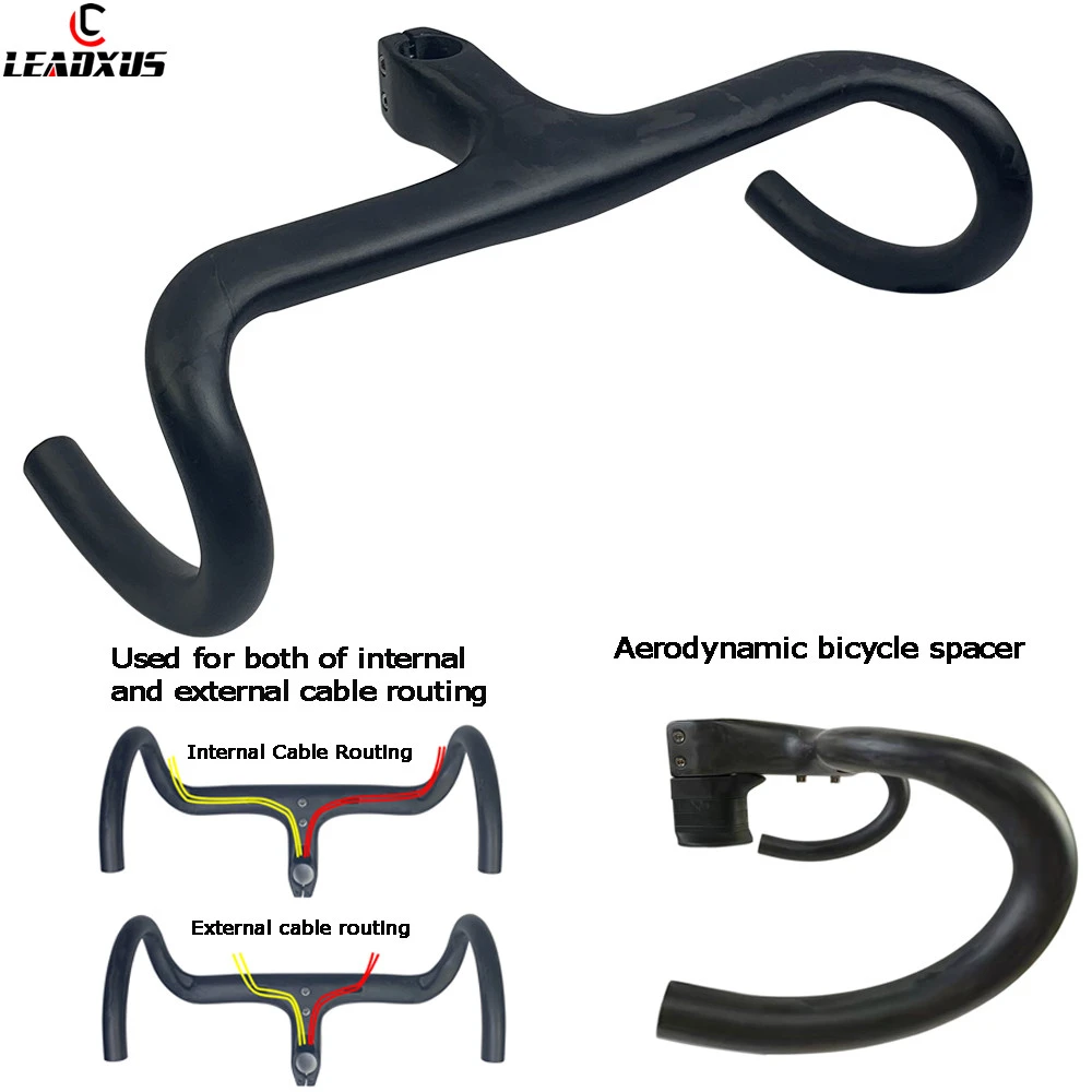 Leadxus Trhb01 28.6mm Road Bike Integrated Carbon Handlebar Internal
