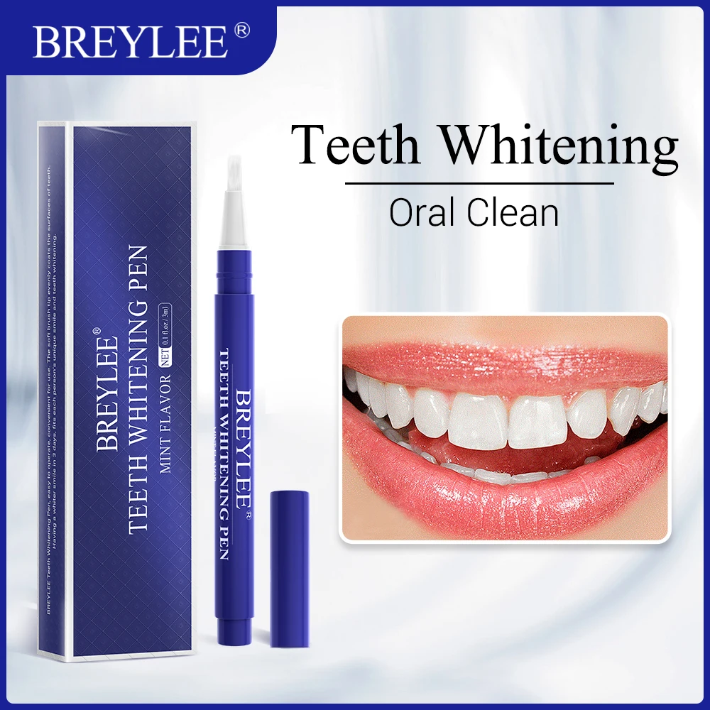 

BREYLEE Teeth Whitening Pen 3D White Teeth Stain Removal Tooth Whitening Tool Remove Plaque Stains Oral Hygiene Clean Tooth Care