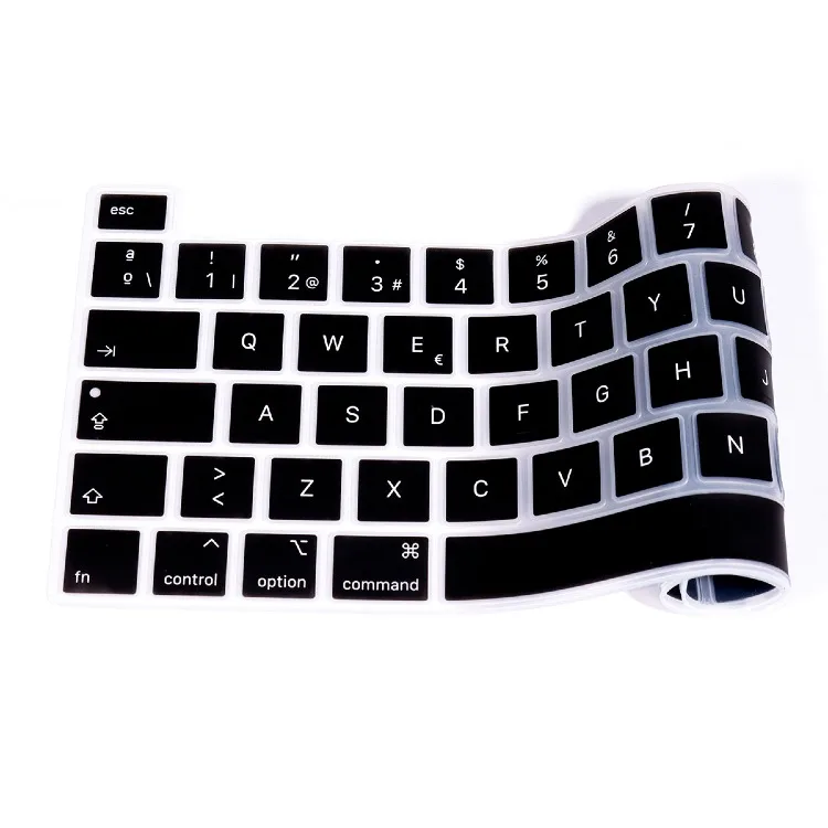 Keyboard cover touch bar protector for MacBook Pro 13 inch A2338 M1 A2251 A2289 Touch Bar Skin EU/UK/ US French/Russian /English/Spanish Keyboard Cover