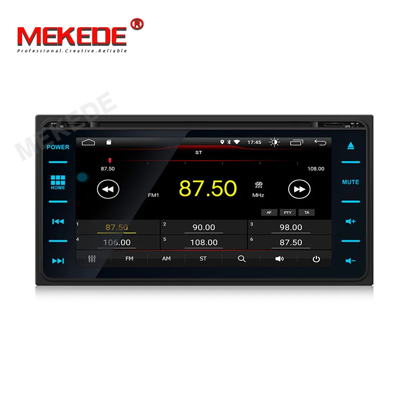 MEKEDE Android 9,0 2 din AV выход автомобильный мультимедийный dvd-плеер для TOYOTA COROLLA 2000-2006 сенсорный экран gps навигация радио