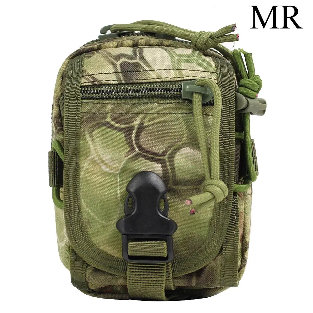SINAIRSOFT тактический Molle Сумка поясная сумка маленький карман военная сумка для бега походные сумки мобильный телефон Кошелек Путешествия - Цвет: MR