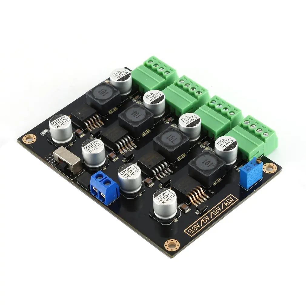 

Multi-Channel Switching Power Supply Module 3.3V/5V/12V/ADJ Adjustable Voltage Output Power Supply Board LM2596